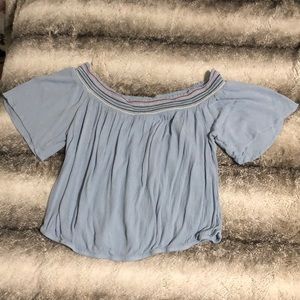 Off shoulder crop top